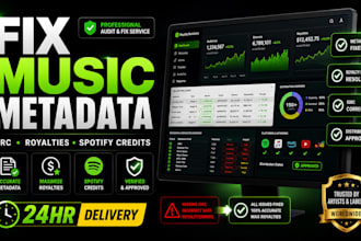 fix your music metadata, isrc codes, credits, distribute on tunecore, distrokid