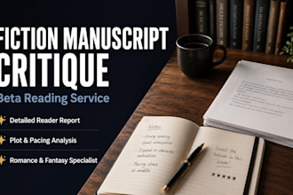 beta read, fiction manuscript, critique, romance fantasy