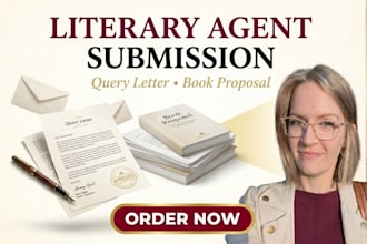 provide literary agent submission, query letter and book proposal