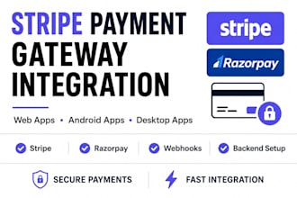 monetize your app using stripe, razorpay payment gateways