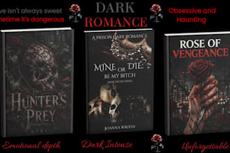 erotica dark romance contemporary book cover design, fantasy gothic paranormal