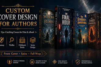 design a professional book cover for print and ebook