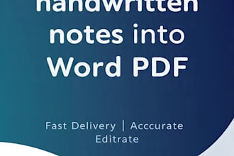 do fast and accurate typing,pdf,to word,ms word data entry