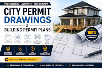create city permit drawings and building permit plans