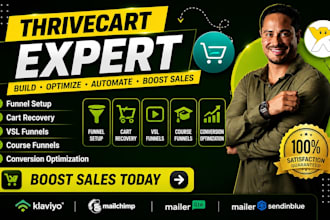 setup cart abandon thrivecart course landing page optimization vsl funnel ebook