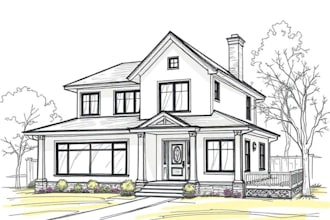 sketch your house or building