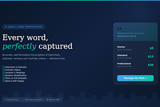 accurately transcribe your audio or video into clean text