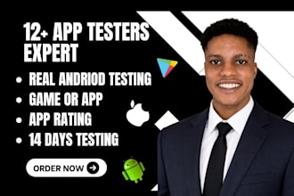 provide 12 testers closed testing 20 testers mobile app testing 12 testers app