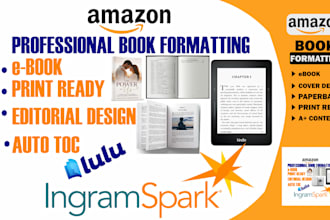 professionally format and layout the interior of your book