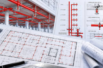 create fire sprinkler protection shop drawings standpipe layout and cad plans