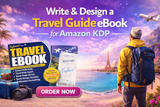 write and design a travel guide ebook for amazon KDP