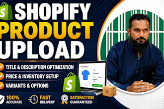 do perfect shopify product upload and bulk data entry expert