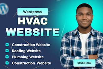 hvac website, plumbing website, roofing website, construction contractor website