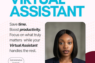 be virtual assistant or personal assistant for admin tasks