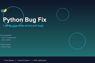 fix python code bugs and errors
