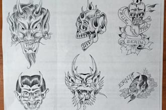 do hand drawn minimalist tattoo logo for body brand