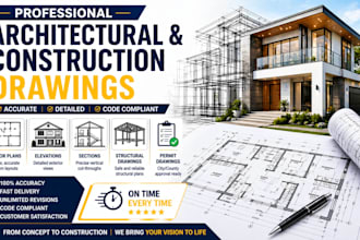 draw city permit drawing 2d floor plans and blueprints in autocad