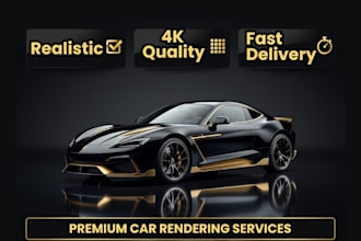create realistic 3d car animation for automotive product and car commercial