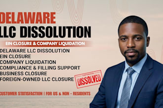 dissolve your delaware llc, close ein and full company liquidation