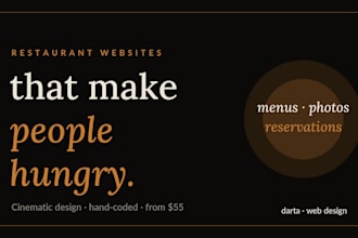 create a stunning restaurant website with menu and reservations