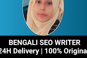 write SEO facebook posts, blog articles and website copy
