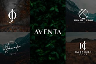 create elegant minimalist logo design