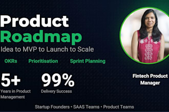 create product roadmap with okrs and user stories