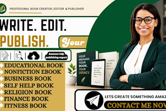 write,edit and publish your nonfiction ebook,self help,religion and fitness book