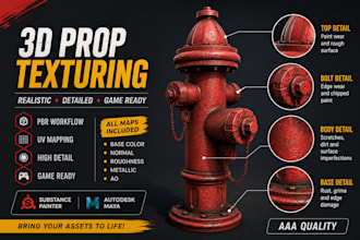 create realistic 3d game ready pbr materials