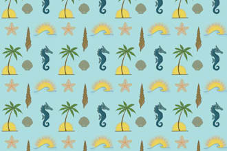 create ocean seamless patterns for fabric and stationery