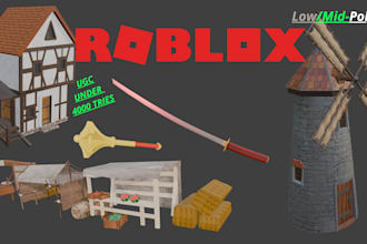 create prop assets 3d for roblox