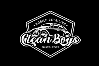 design beautiful car clean logo with family owned start up