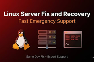 fix your linux server or website down issue urgently