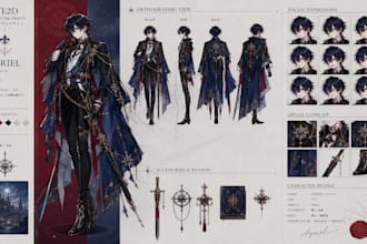 do professional design for character layout