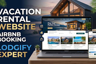 build vacation rental website, airbnb booking website lodgify guesty, vrbo, tour