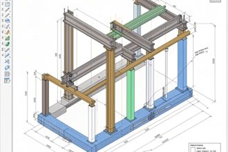 analyze and design the structure with structural software