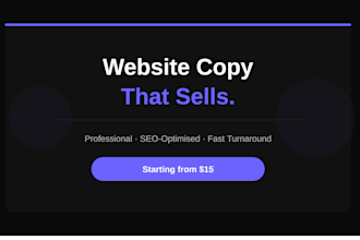 write website copy that converts visitors into customers