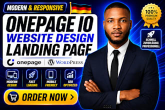 design responsive onepage io website perspective funnel and heyflow landing page