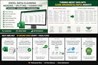 clean format and organize excel data