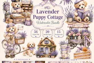 create custom watercolor clipart and illustrations for your brand and shop