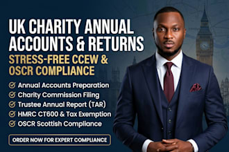 prepare UK charity annual accounts and charity returns