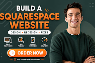 develop responsive squarespace website, build squarespace optimize squarespace