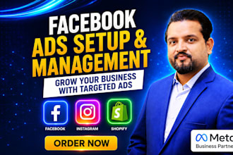 setup and manage facebook ads, instagram ads for lead gen and sales