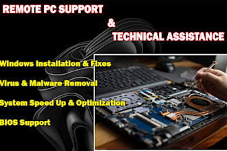 be your remote computer support technician to fix windows issues