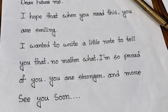 write anything with my beautiful handwriting