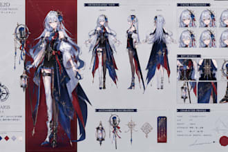 do professional design for character layout