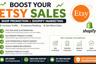 audit etsy SEO and optimize your store for traffic and sales