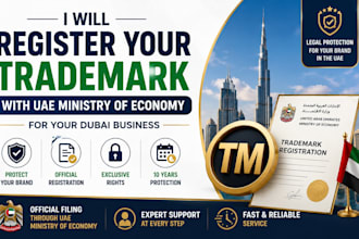 register your trademark with uae ministry of economy for your dubai business