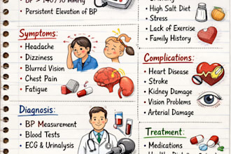 summarize medical lectures and create easy revision notes