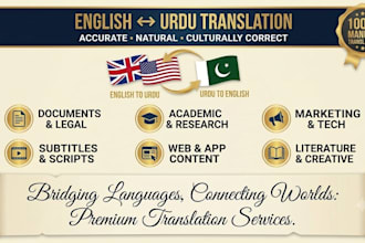 translate english to urdu and urdu to english translation